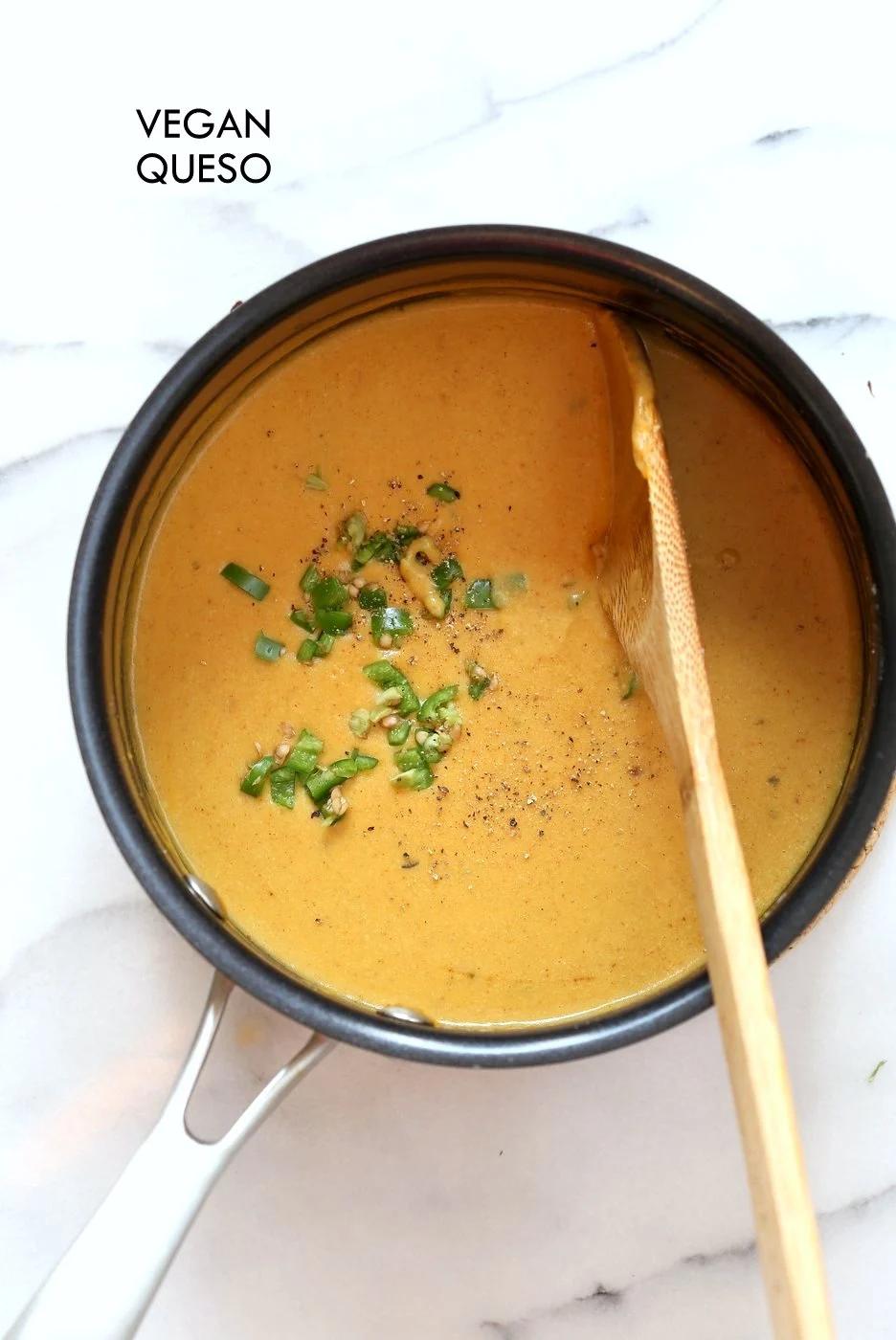 10 Minute Vegan Nacho Cheese Sauce – Vegan Queso
