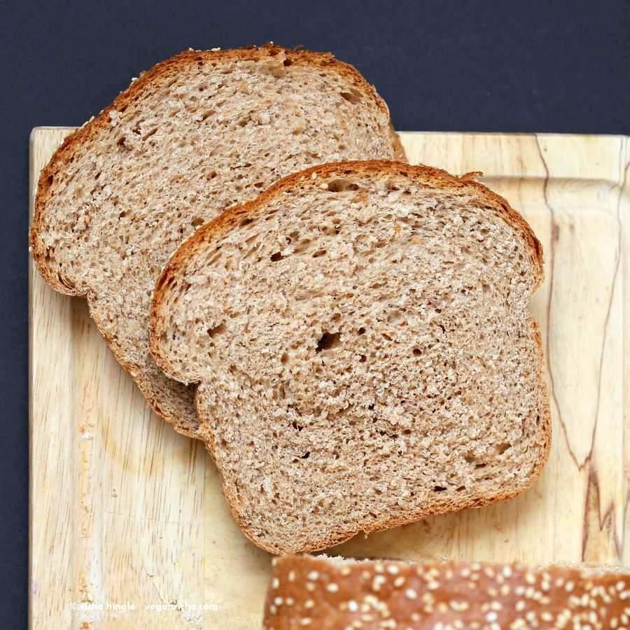 100% Whole Wheat Bread Recipe | Pitzn