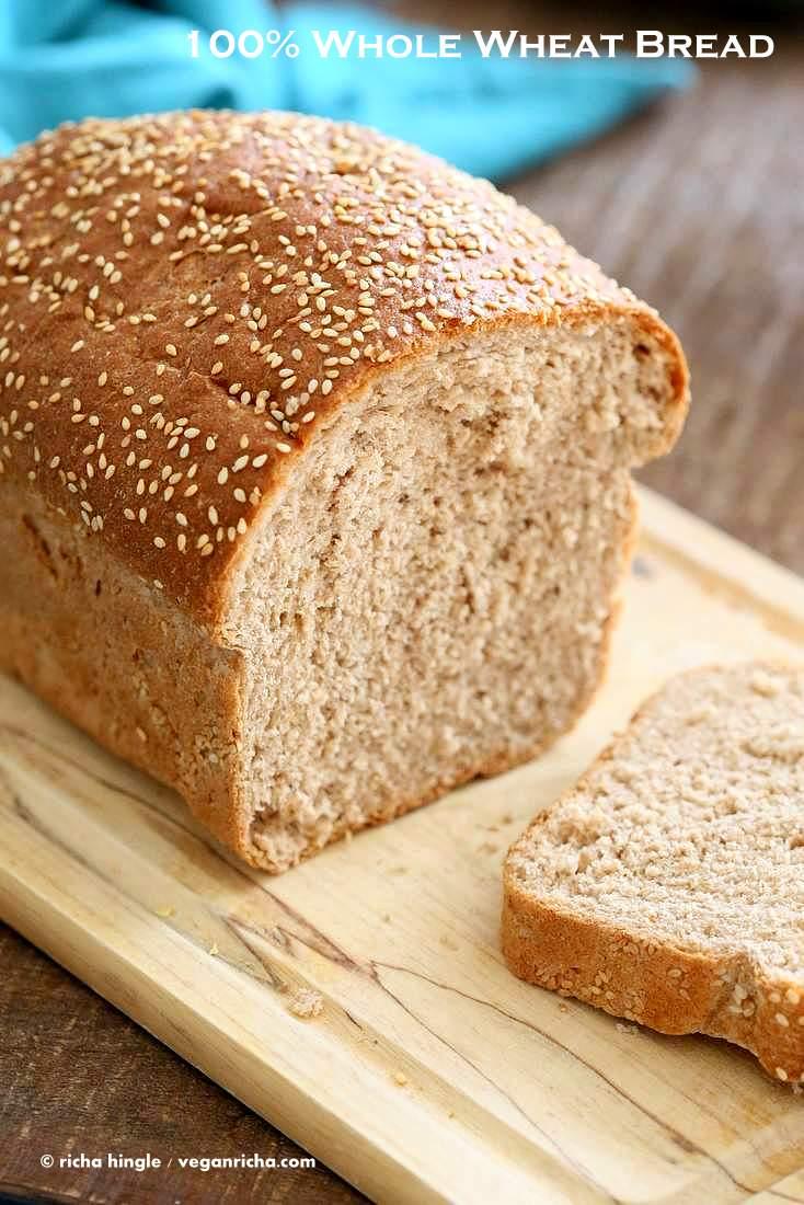 100% Whole Wheat Bread Recipe