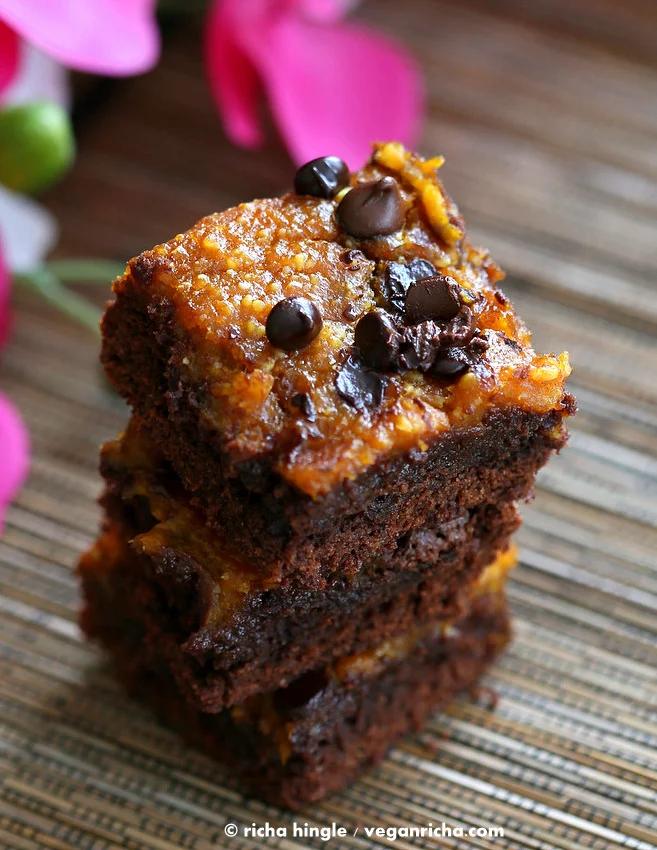 Vegan Pumpkin Brownies | Pitzn