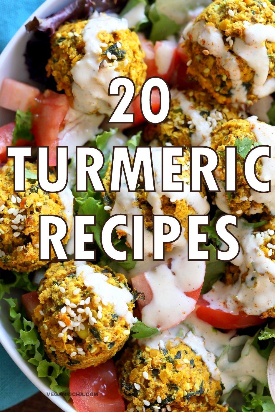 20 Turmeric Recipes Vegan Glutenfree options