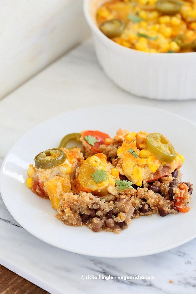 Quinoa Black Bean Casserole |Pitzn