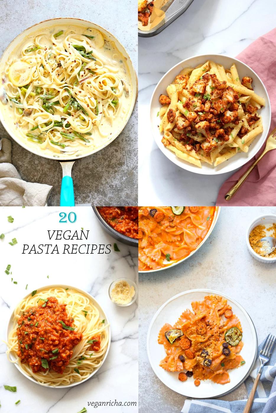 20 Vegan Pasta Recipes