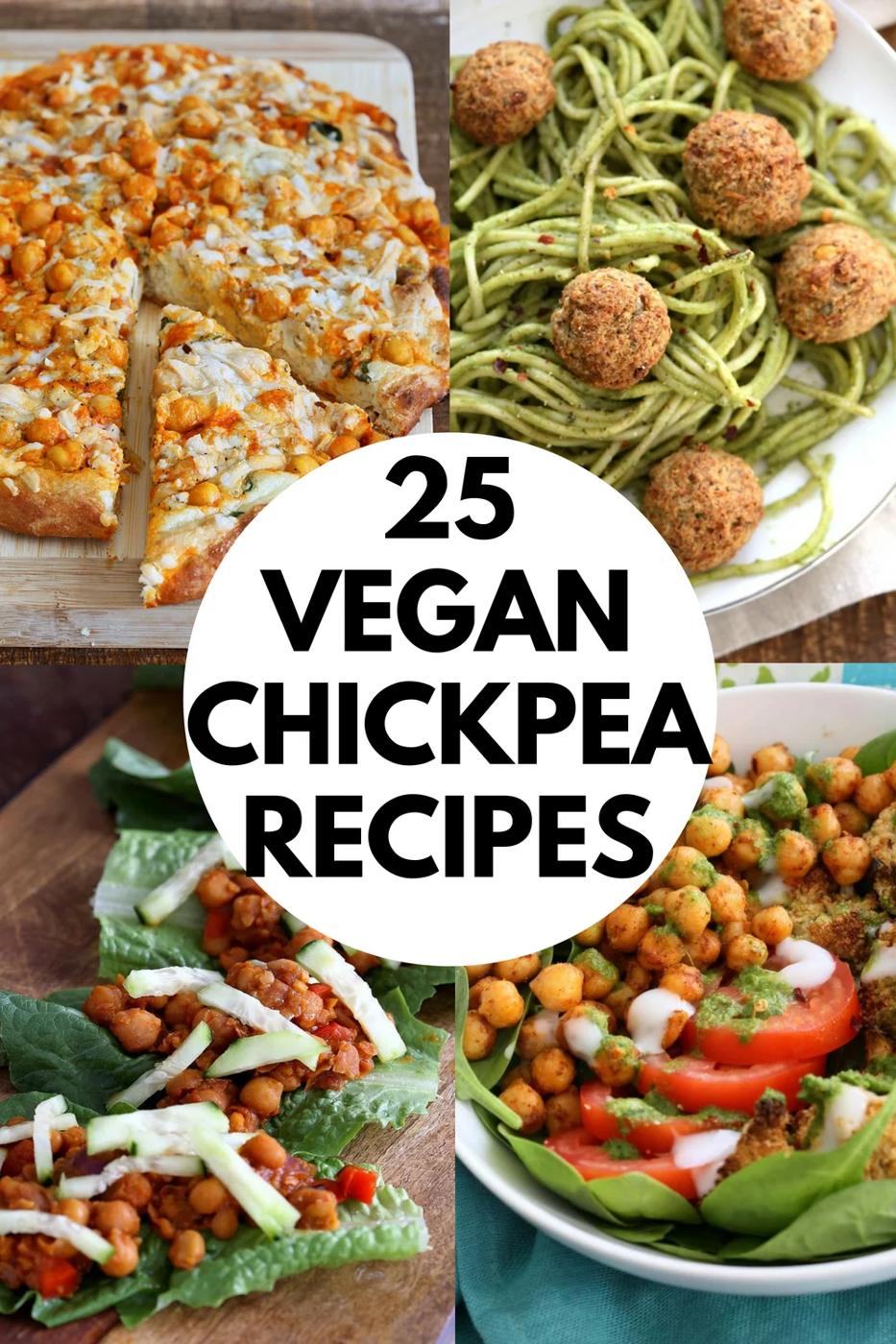 25 Easy Chickpea Recipes that are not all Curries. Healthy Vegan Garbanzo Bean Recipes