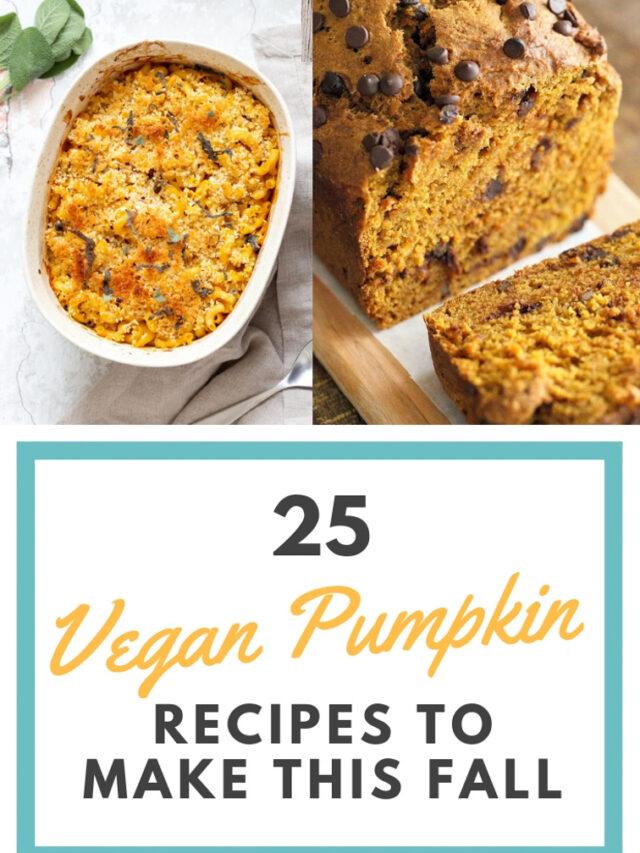 25+ Vegan Pumpkin Recipes to Make this Fall