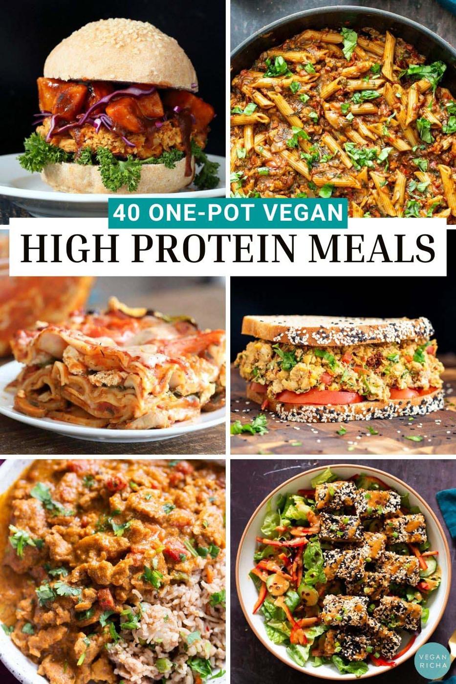 40 One-Pot High Protein Vegan Meals