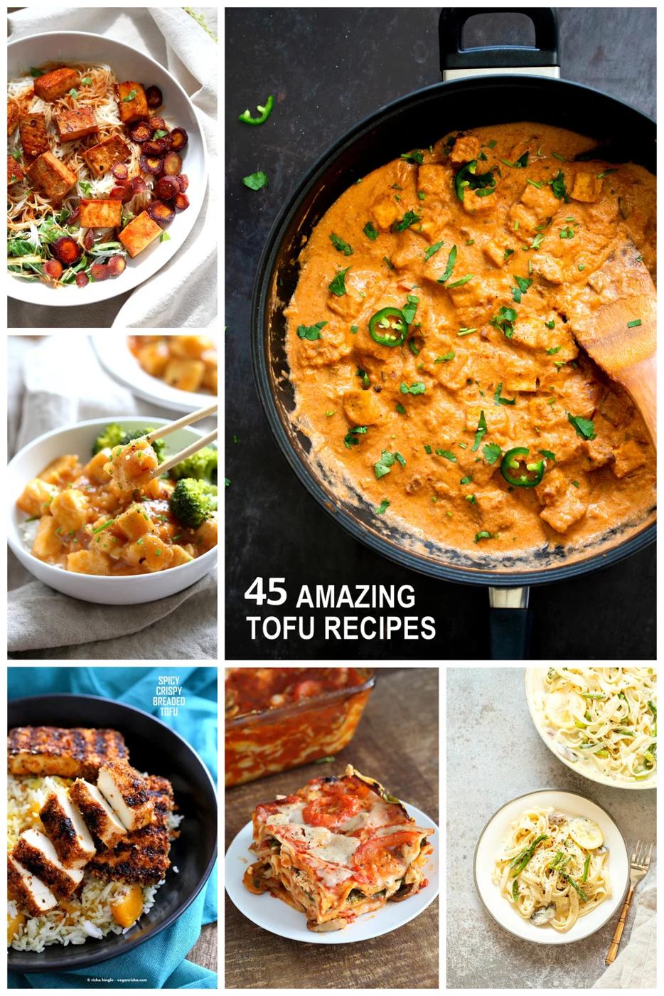 45 Best Tofu Recipes! Stir-fries, Marinated, Curries, Sandwiches & More