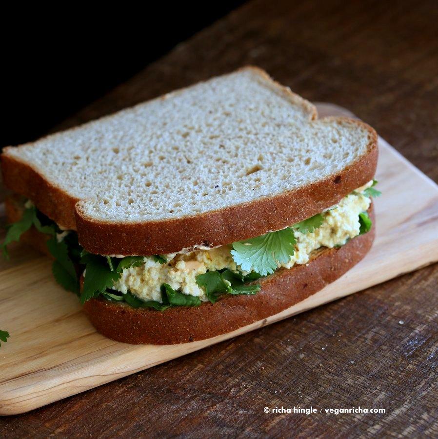 Tofu Egg Salad Sandwich | Pitzn
