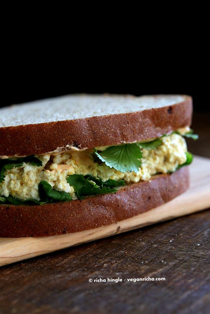 Tofu Egg Salad Sandwich | Pitzn