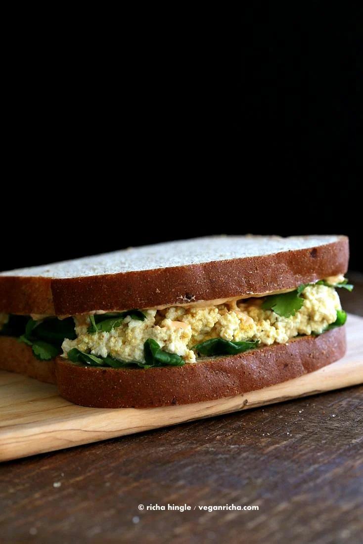 Tofu Egg Salad Sandwich | Pitzn