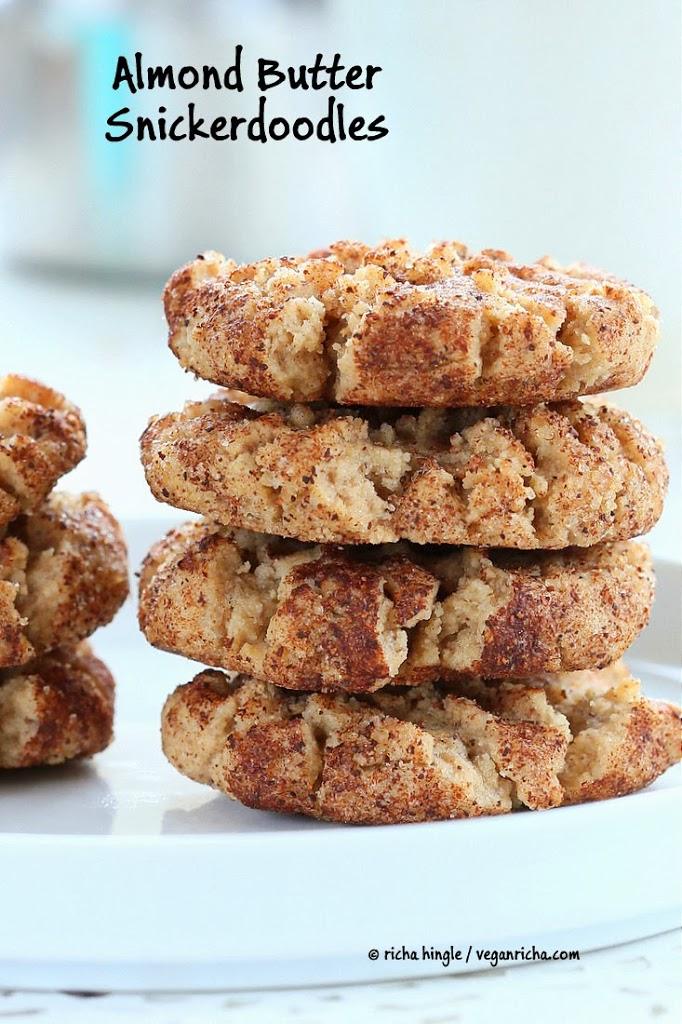 Vegan Almond Butter Snickerdoodles. Palm oil free Recipe