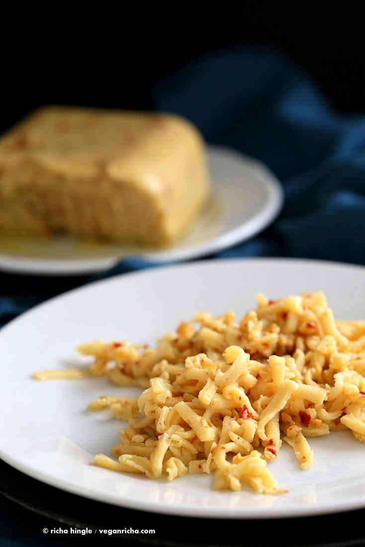 Vegan Pepper Jack Cheese with Almond Milk. Glutenfree Recipe