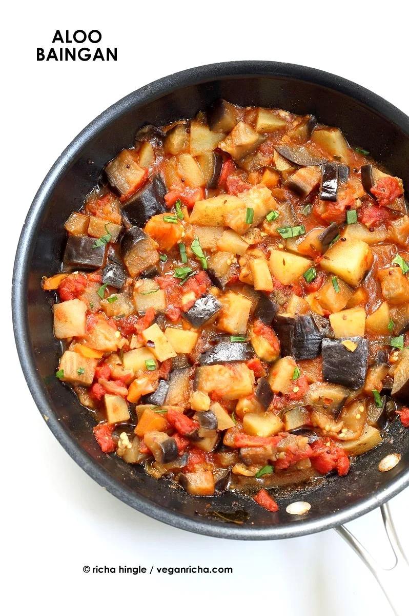 Aloo Baingan Recipe – Potato Eggplant Curry