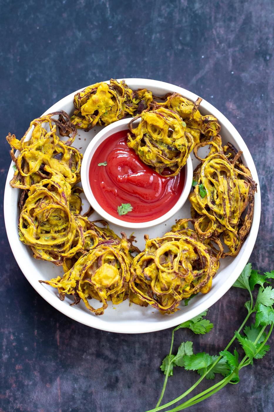 Baked Pakora (Onion Bhaji)