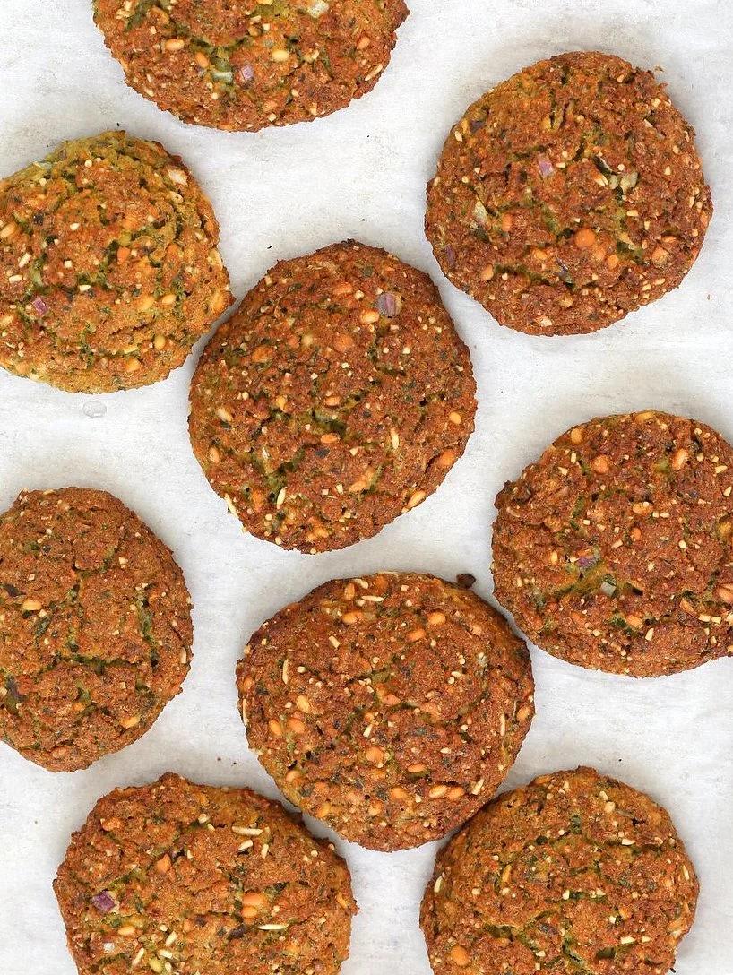 Baked Parippu Vada Recipe - Chana Dal Vada. Chana Dal (Split chickpea) Fritters. Easy fritters with curry leaves and ginger. Use other spices and lentils for variation. Vegan Gluten-free soy-free Recipe | VeganRicha.com