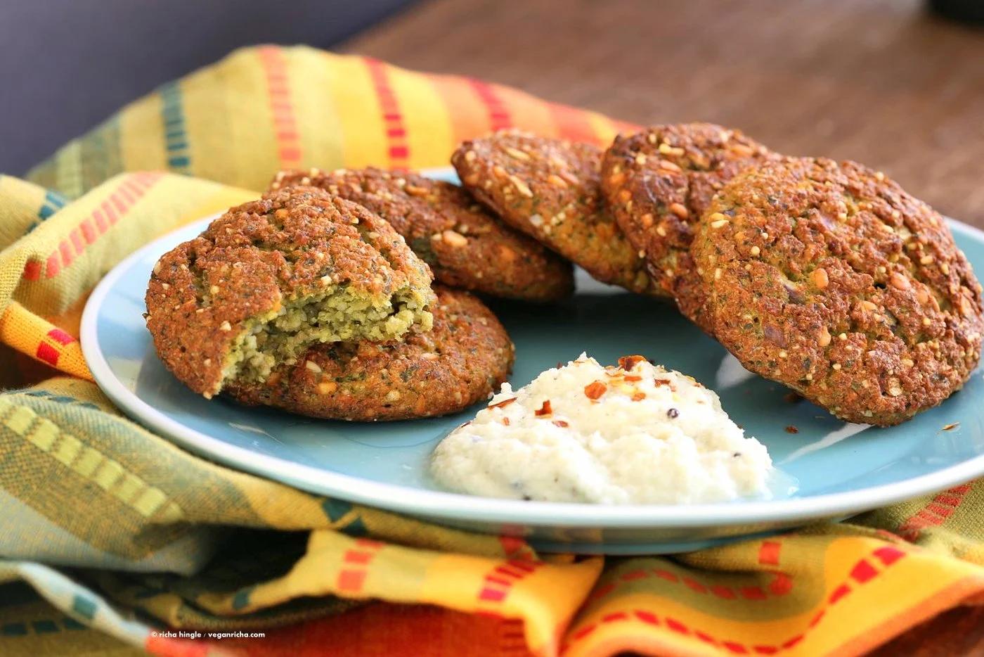 Baked Parippu Vada Recipe - Chana Dal Vada. Chana Dal (Split chickpea) Fritters. Easy fritters with curry leaves and ginger. Use other spices and lentils for variation. Vegan Gluten-free soy-free Recipe | VeganRicha.com