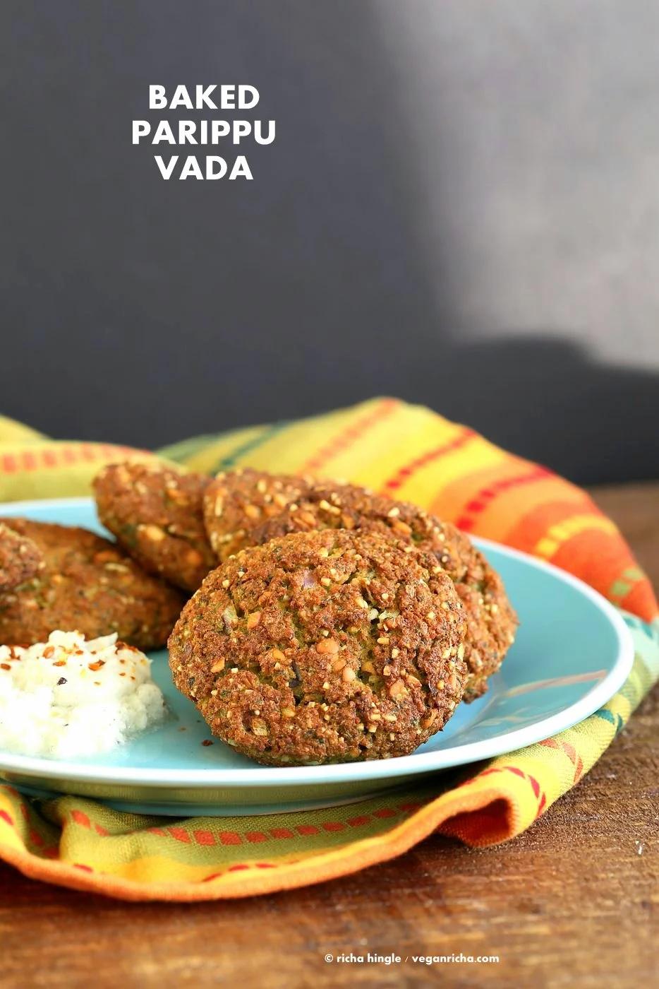 Baked Parippu Vada Recipe – Chana Dal Fritters