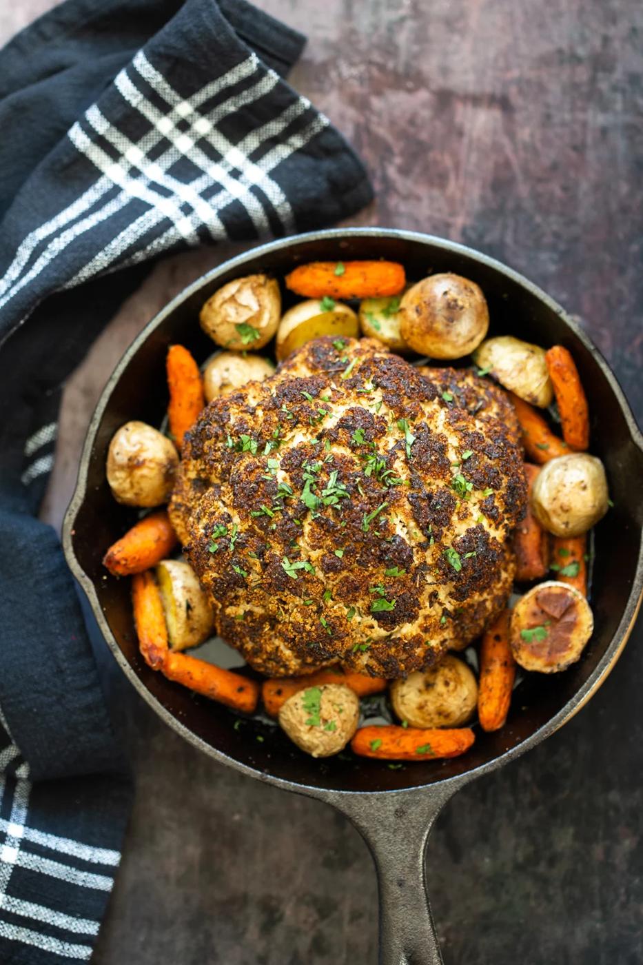 Baked Whole Roasted Cauliflower