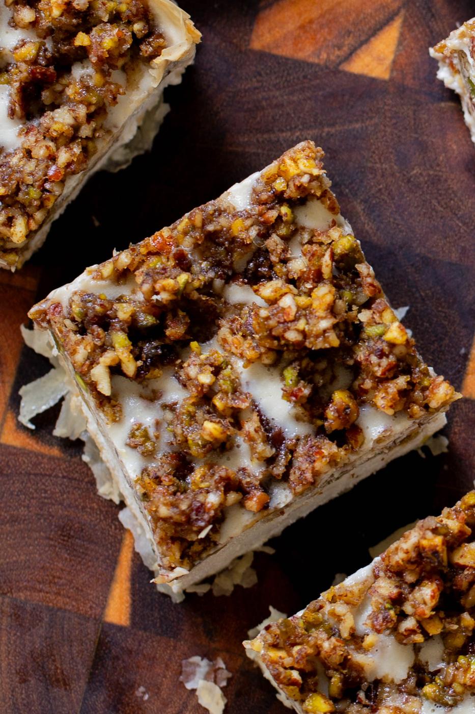 Baklava Cheesecake (soy-free with gluten-free option)
