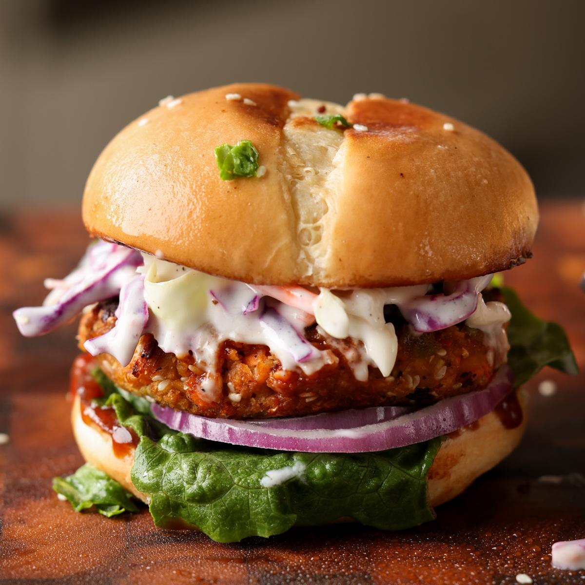 BBQ Lentil Burger
