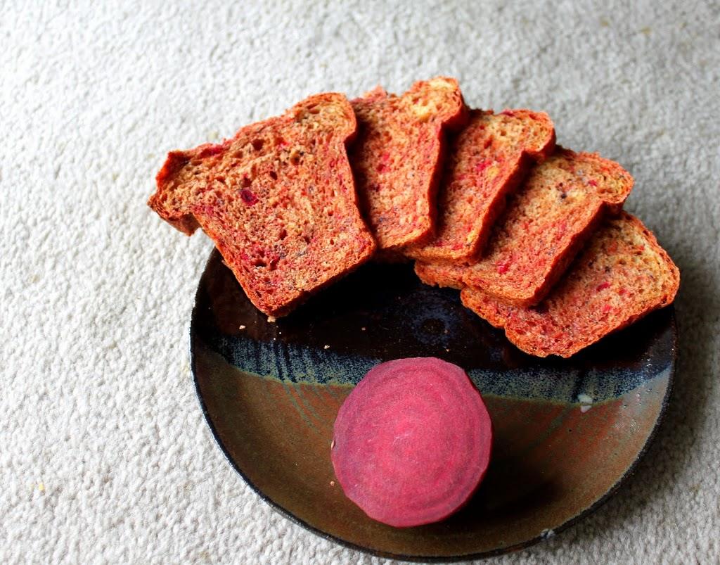 Beet and Blueberry Mini Loaf