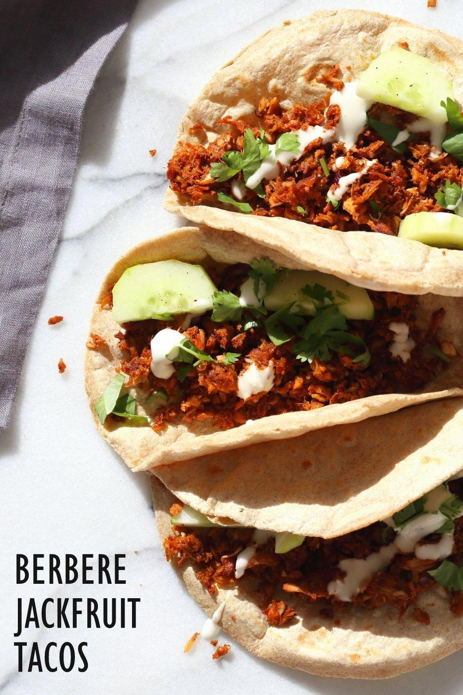 Berbere Spiced Jackfruit Tacos – 1 Bowl