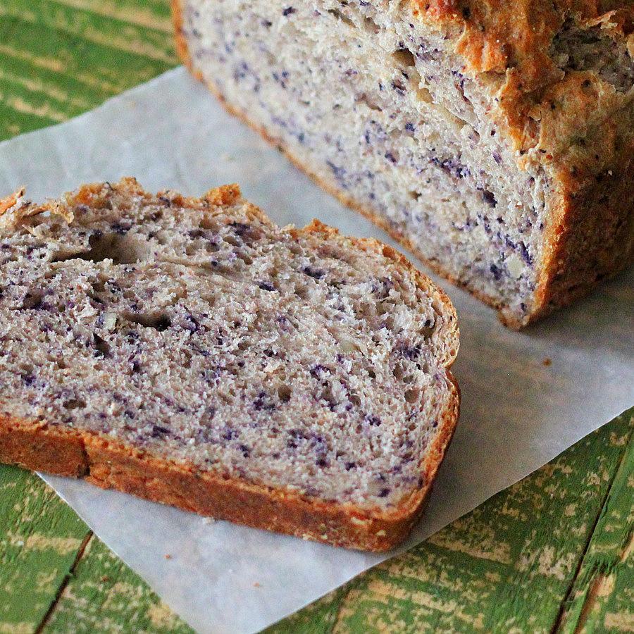 Blueberry Almond yeast Bread Loaf. vegan