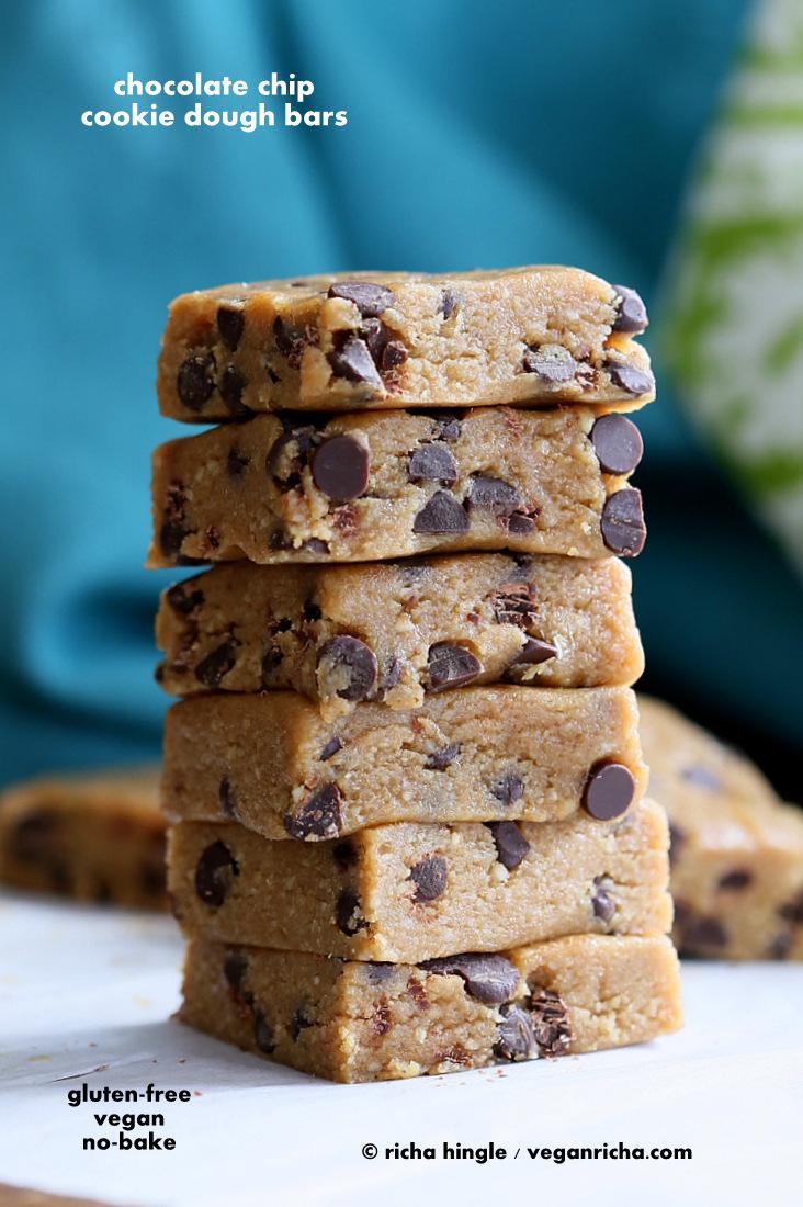 No Bake Cookie Dough Bars | Pitzn
