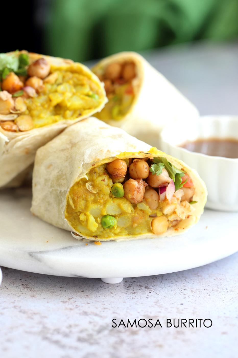 Samosa Wraps #Veganricha