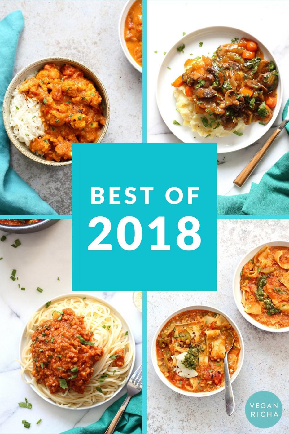 20 Best Vegan Recipes 2018 from VeganRicha.com