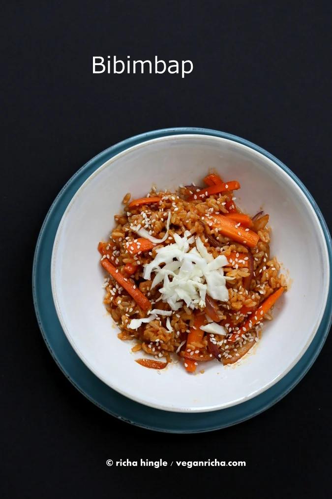 Bibimbap Recipe & Vegan Without Borders Book Review + GIVEAWAY!