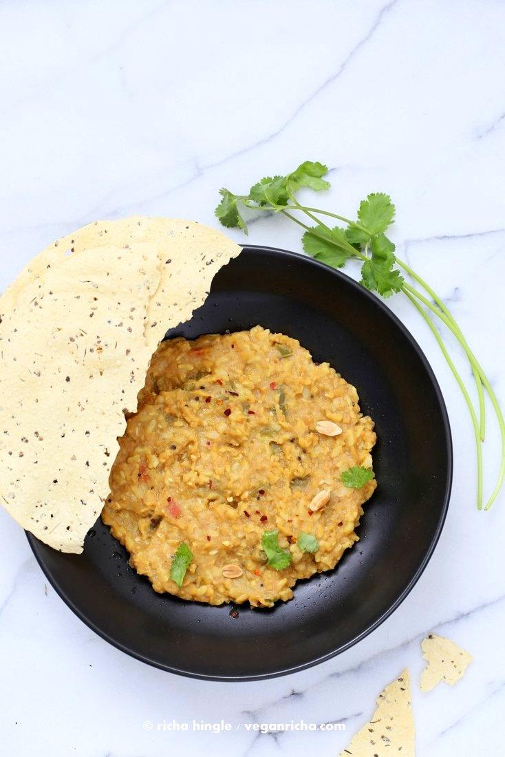 Bisi Bele Bath - Split Pea Brown Rice Soup | Pitzn