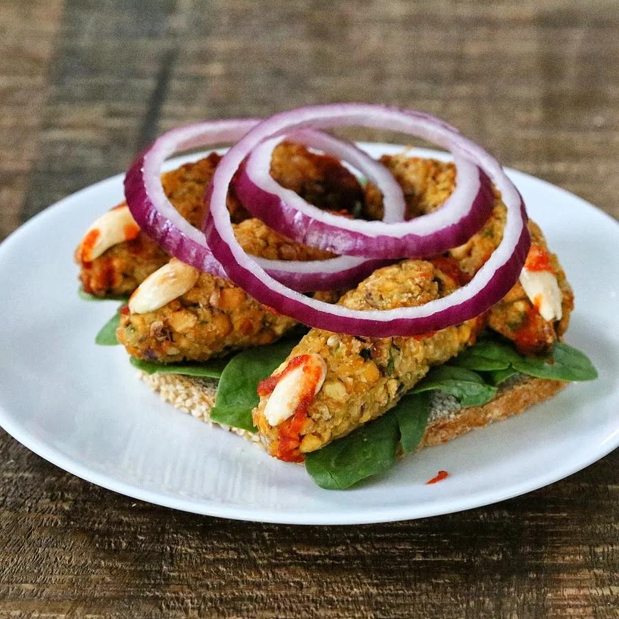 Vegan Falafel Fingers. Perfect halloween snack. Easy Witch fingers! VeganRicha.com #Glutenfree #Soyfree #Sugarfree #vegan #Recipe