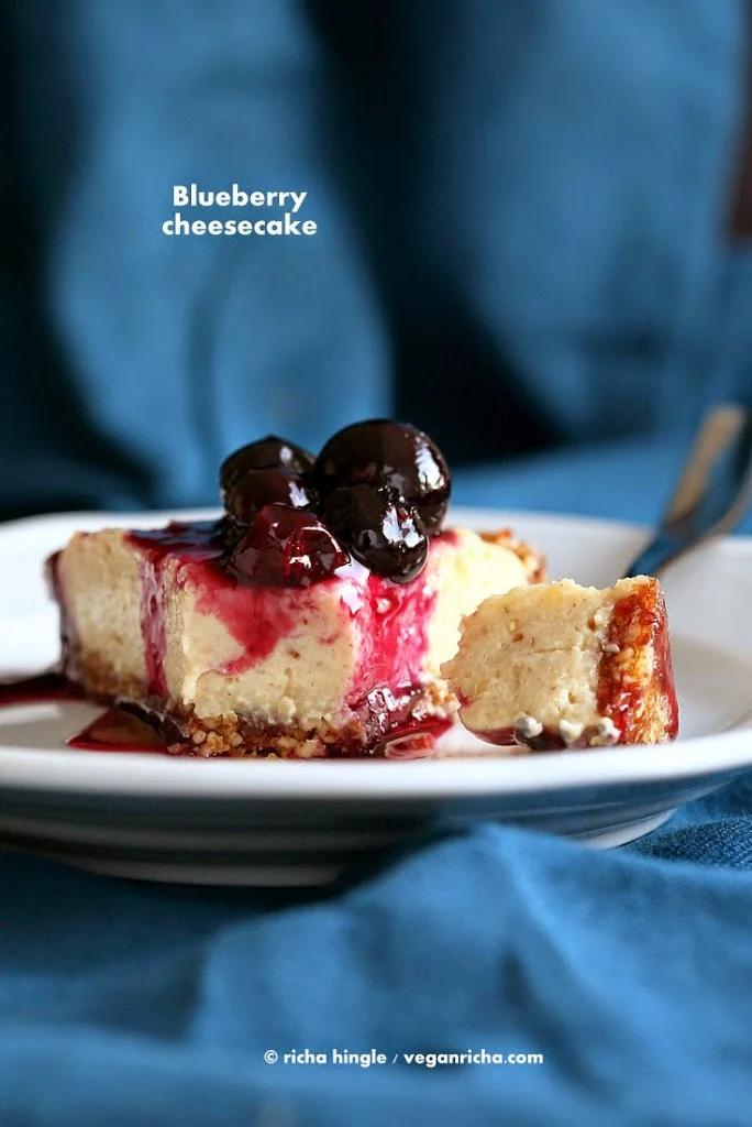 Vegan Blueberry Cheesecake