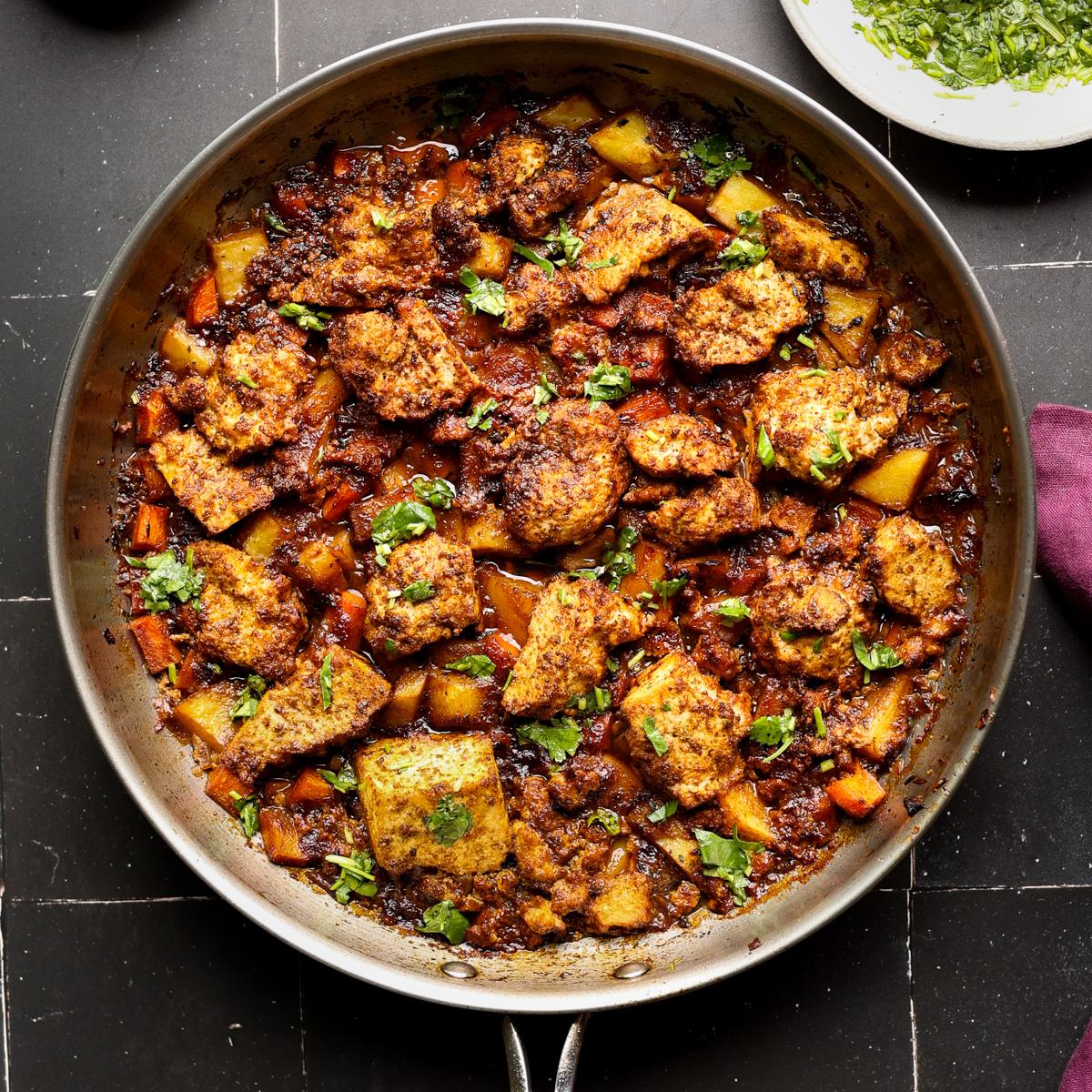 Chicken-Style Braised Tofu and Vegetables (1 pan!)