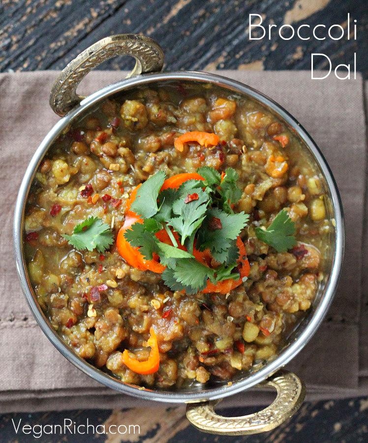 Broccoli Dal/Dahl. Mung Bean and Lentil Stew with Broccoli