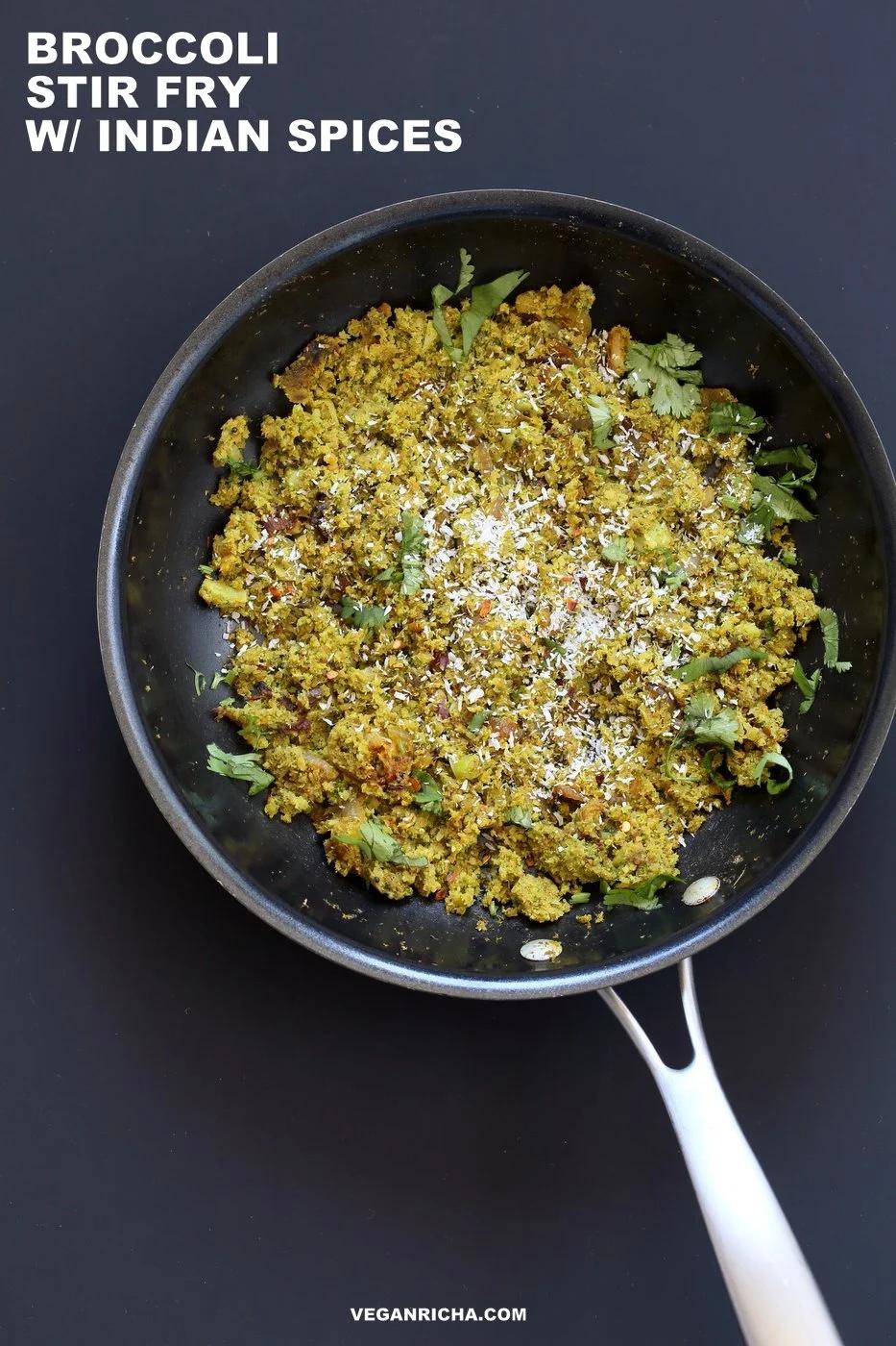 Broccoli Stir fry with Indian Spices – Broccoli Sabji