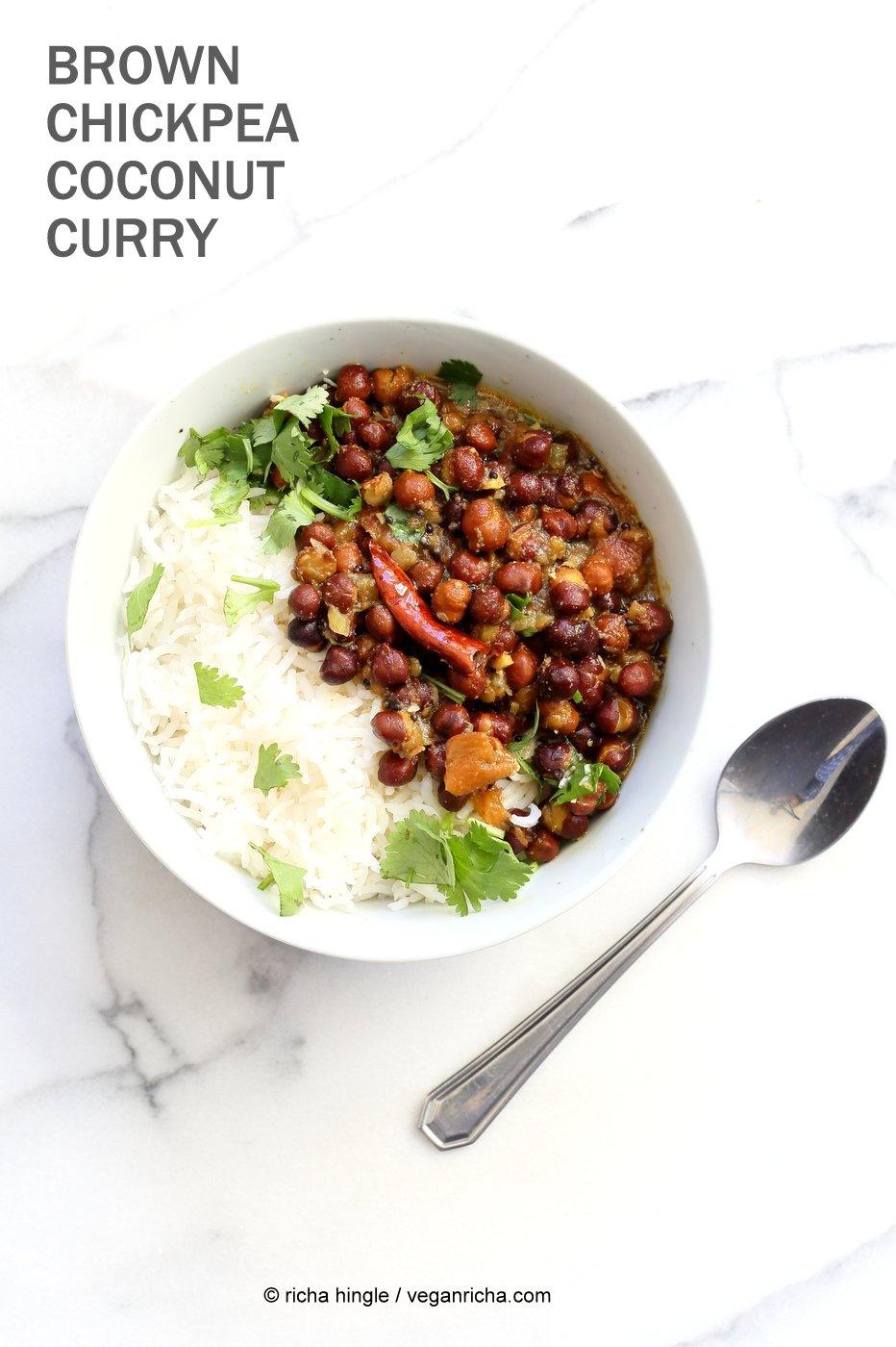 Brown Chickpea Coconut Curry – Kadala Curry