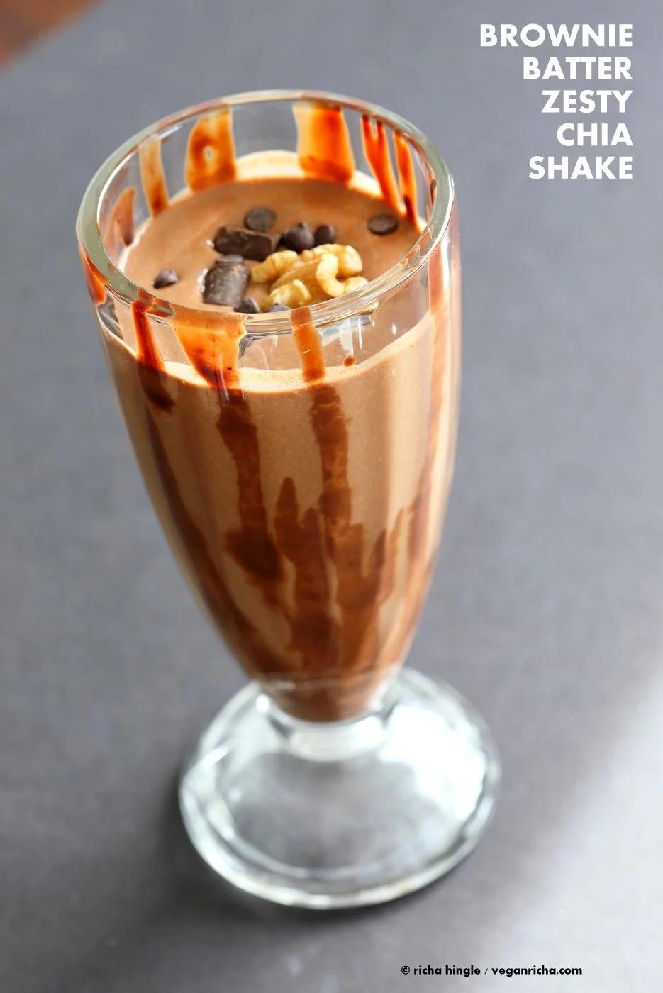 Brownie Batter Orange Chia Shake