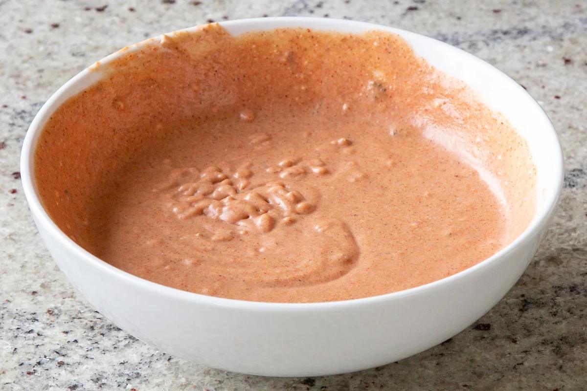 quick butter chicken sauce, after mixing together