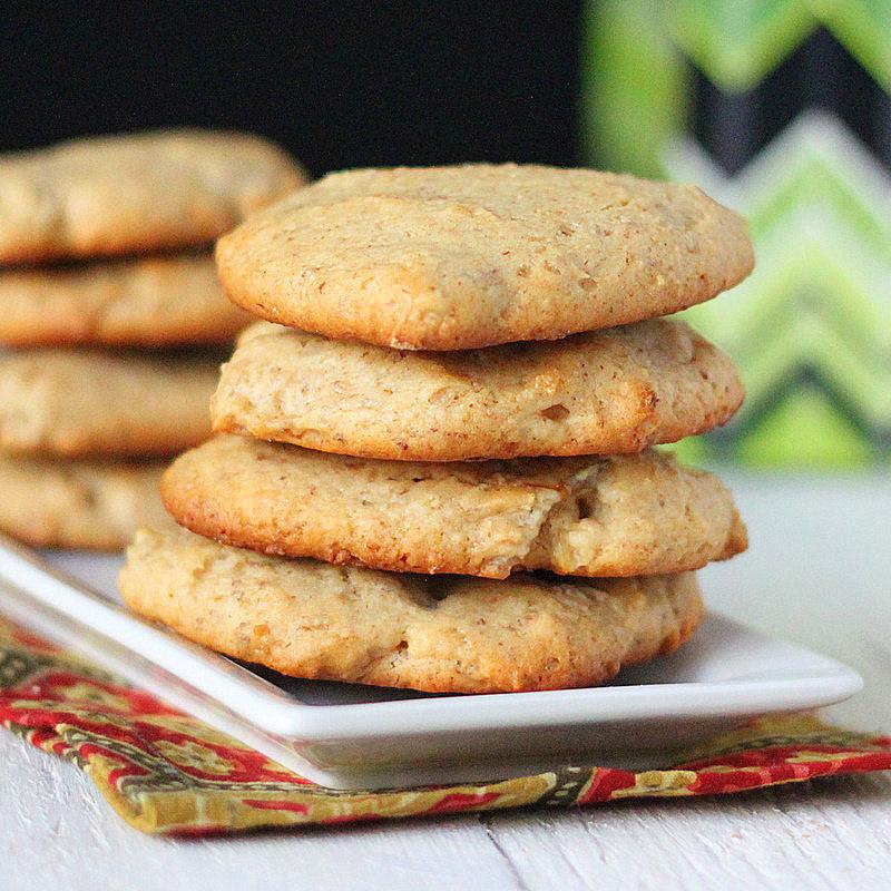Candied Lime, almond, coconut cookies. Vegan.