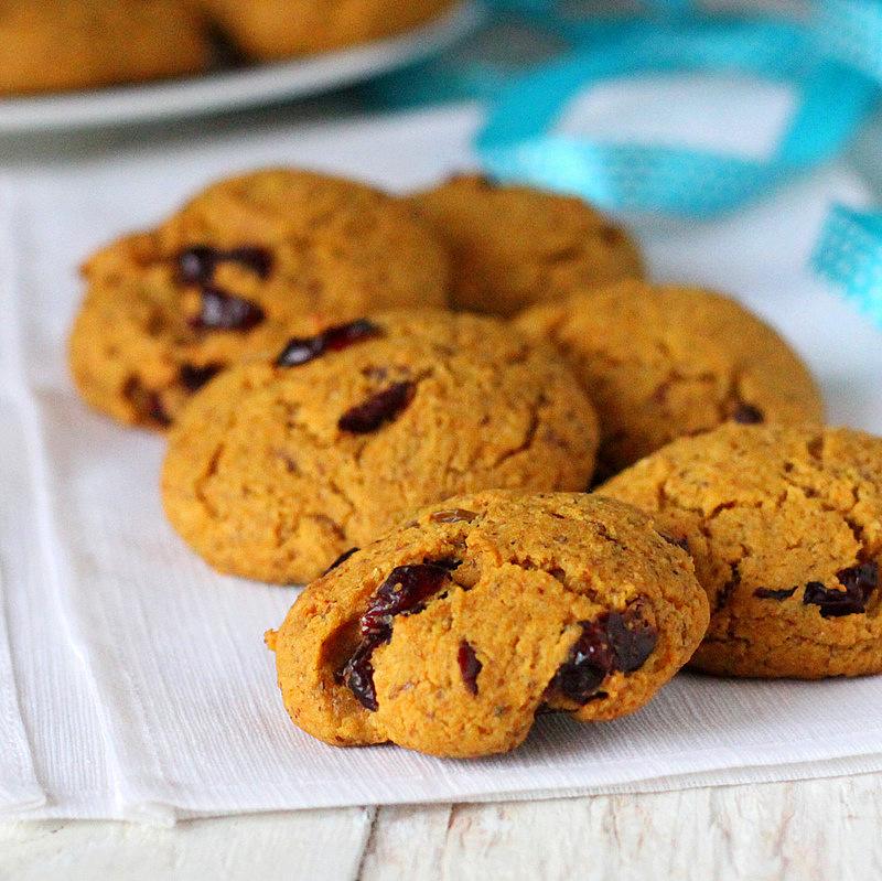 Carrot Almond Cranberry Muffin Top Cookies. Vegan