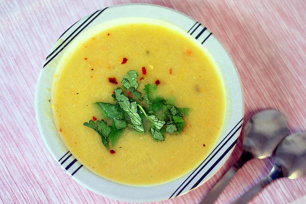 Carrot, Leek, Parsnip soup. vegan glutenfree