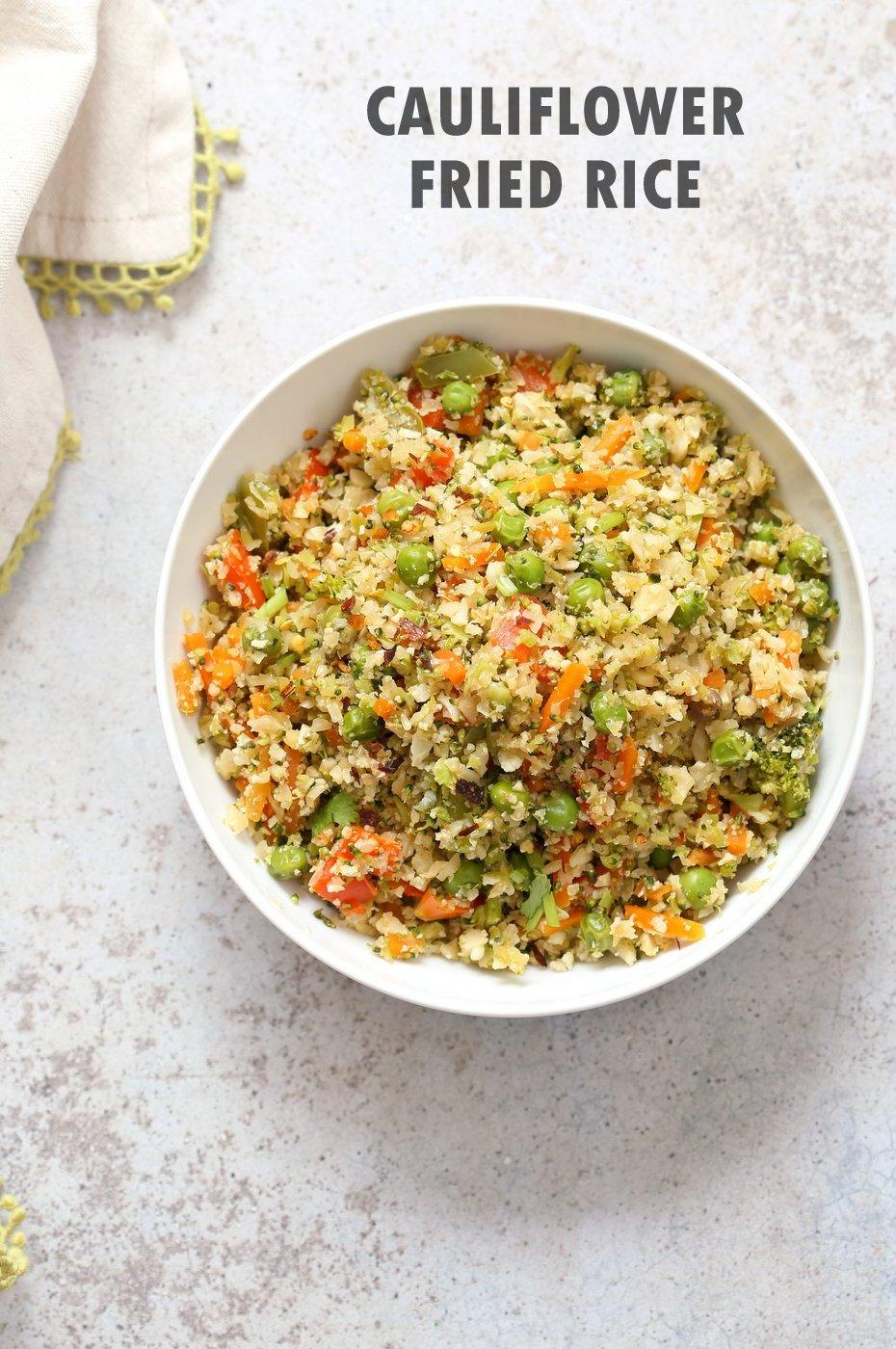 Vegan Cauliflower Fried Rice – 1 Pot