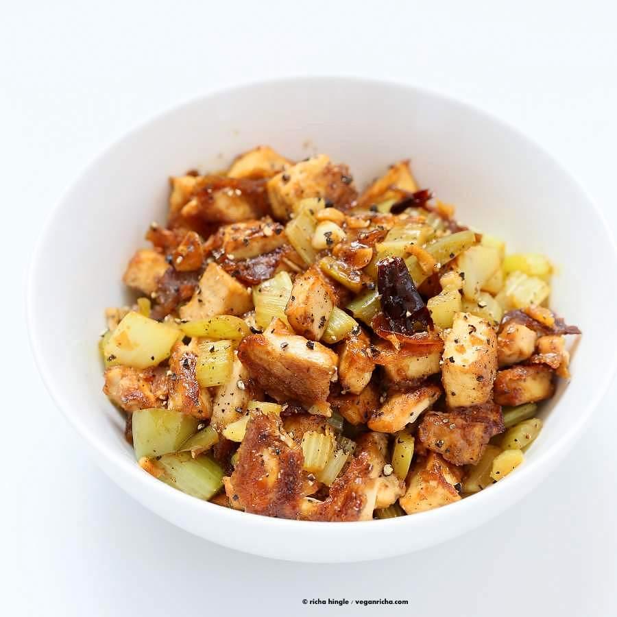 Celery Black Pepper Tofu | Pitzn