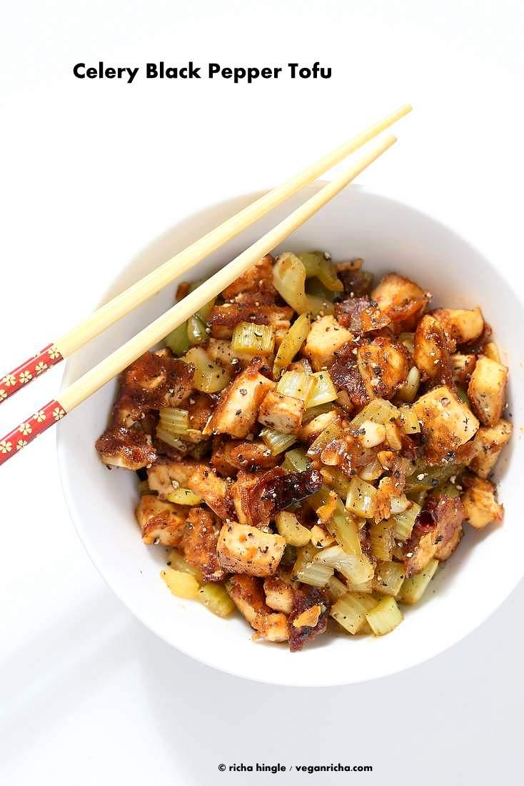 Celery Black Pepper Tofu