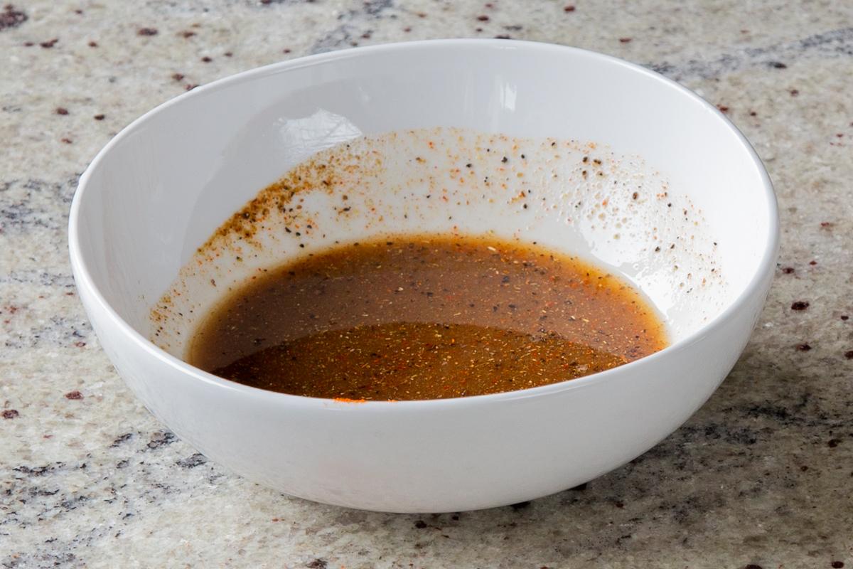 chaat masala dressing, after mixing together