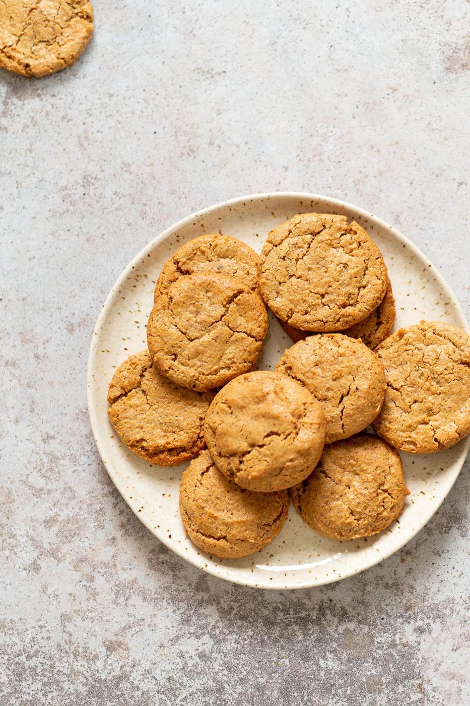 Chai Spice Tahini Cookies Nut free Oil-free Grain-free
