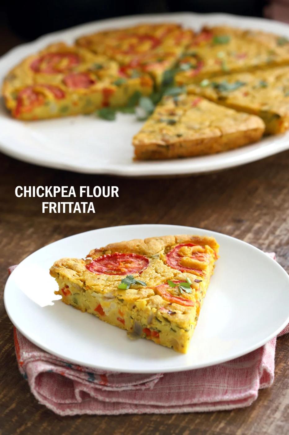 Chickpea Flour Frittata – Eggless Vegan Frittata