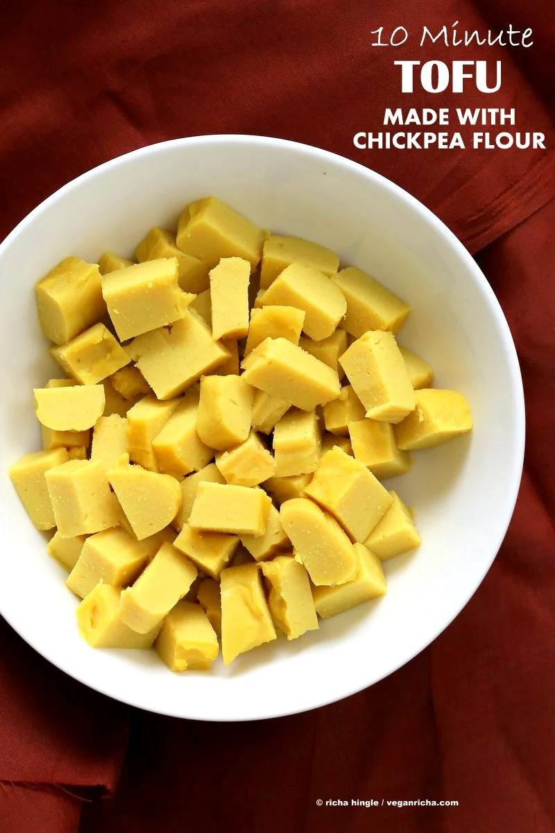 Chickpea flour Tofu – Soy-free Tofu Recipe